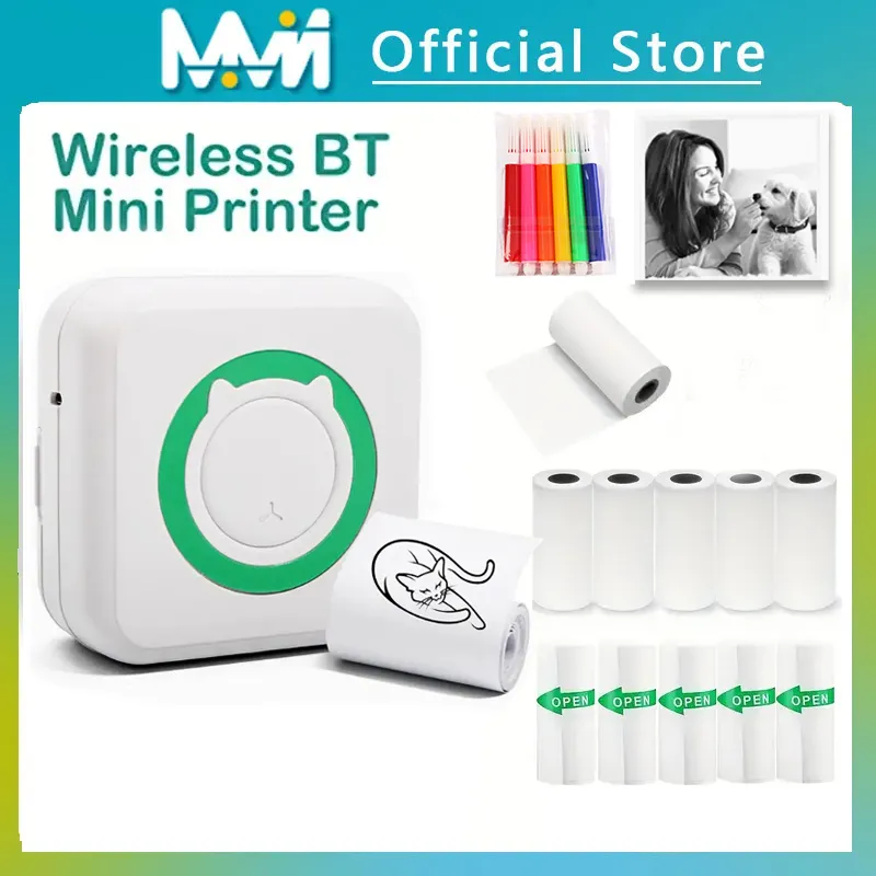 Mini-Imprimante-thermique-Portable-sans-fil-203dpi-bluetooth-tiquette-Photo-message-sur-les-questions-impression-avec